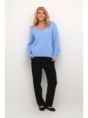 Kaffe Strickpullover KAsarla Loose fit in Cornflower Blue Melange