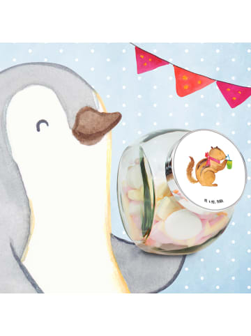 Mr. & Mrs. Panda Vorratsdose Glas Eichhörnchen Smoothie ohne Spruch in Weiß
