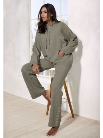 ELBSAND Strickhose in oliv meliert
