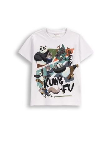 Coccodrillo Baumwoll-T-Shirt mit kurzen Ärmeln in weiß