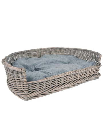 UNUS Haustierkorb mit Kissen in Grau