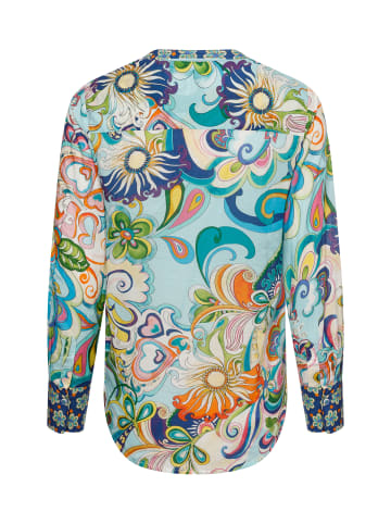 EMILY VAN DEN BERGH Bluse in hellblau mehrfarbig