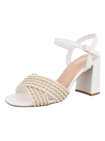 Ital-Design High-Heel Sandalette in Weiß