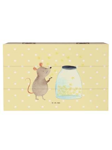 Mr. & Mrs. Panda Geschenkbox Maus Sterne ohne Spruch in Gelb Pastell
