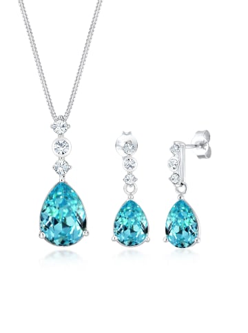 Elli Schmuckset 925 Sterling Silber in Blau