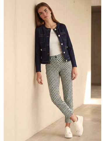 Betty Barclay Businesshose mit Bügelfalte in Blau/Grün