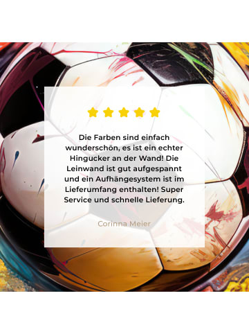 MuchoWow Leinwand bilder Fußball (BxH)