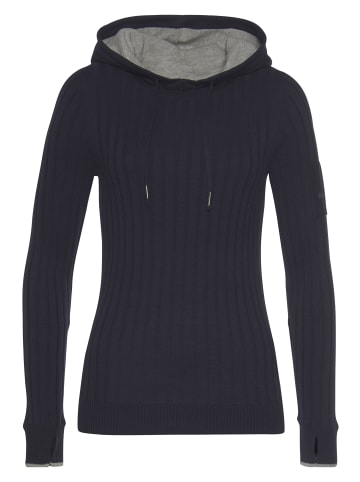 Kangaroos Strickpullover in marine-hellgrau-meliert