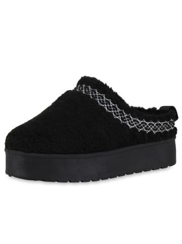 VAN HILL Pantoffeln Leona in Schwarz