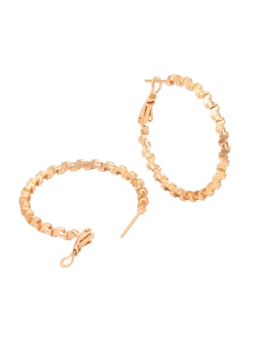 faina Women Hoop Earrings in Rose Gold