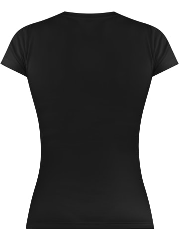 Janice 2 x Damen T-Shirt hochgeschlossen Nice in Schwarz