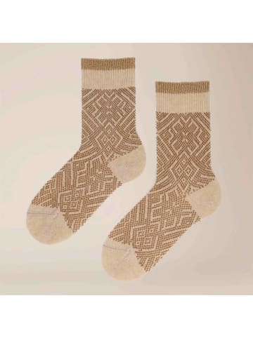 Kunert Socken Soft Allover Fashion in creme