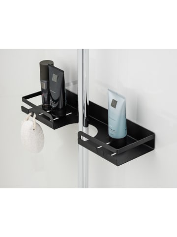 Wenko Turbo-Loc® Duschstangencaddy Altarella S, Schwarz, Turbo-Loc® Duschstangencaddy Mod. Altarella S, Schwarz in Schwarz