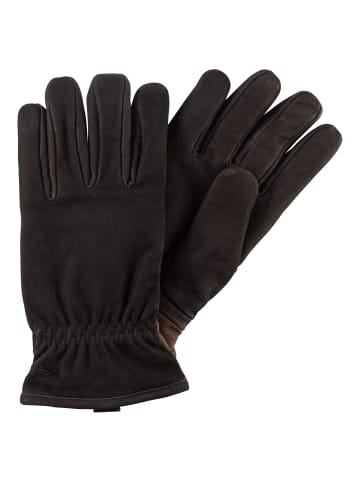 Camel Active Handschuhe aus hochwertigem Leder in Schwarz