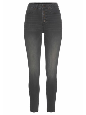 LASCANA High-waist-Jeans in black-washed