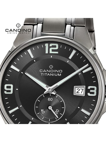 Candino Analog-Armbanduhr Candino Classic grau groß (ca. 41mm)