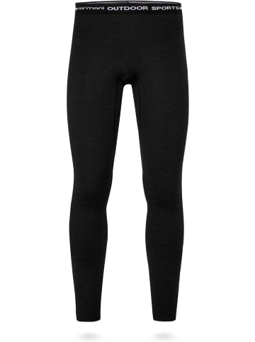 Normani Outdoor Sports Herren Merino Unterhose Gold Coast in Schwarz