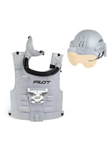 Toi-Toys Verkleidungsset Kampf Pilot mit Helm und Weste 6 Jahre