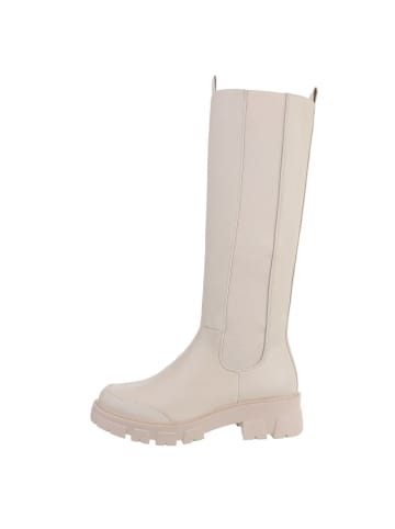 Ital-Design Stiefel in Beige