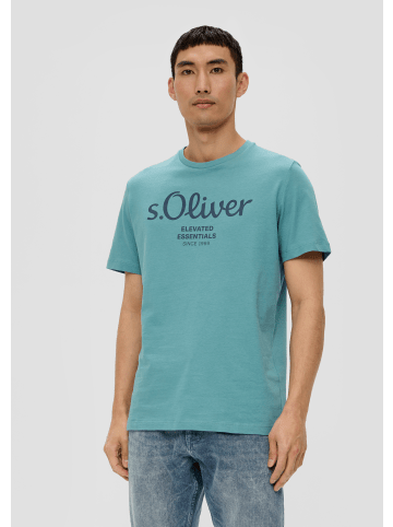 S. Oliver T-Shirt kurzarm in Türkis