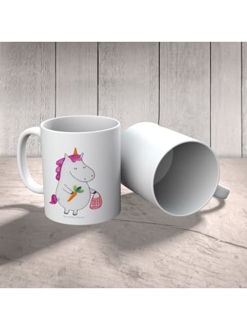 Mr. & Mrs. Panda Kindertasse Einhorn Vegan ohne Spruch in Weiß
