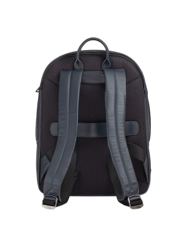 DuDu Casablanca Daypack Leder 40 cm Laptopfach in navy