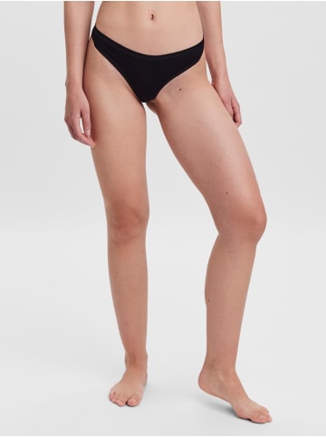 Vero Moda Ripp Slips 2-er Pack G-String Brazilian Tanga VMAGNES in Schwarz