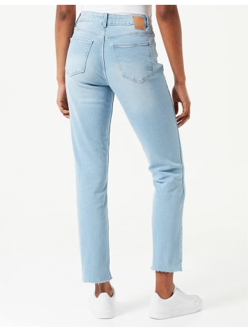 Pieces Straight Leg Jeans für Damen in hell-blau