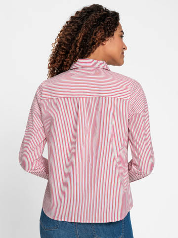 WITT WEIDEN Streifenbluse in rot-ecru-gestreift