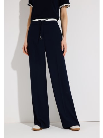 More & More fließend, weite Hose in marine