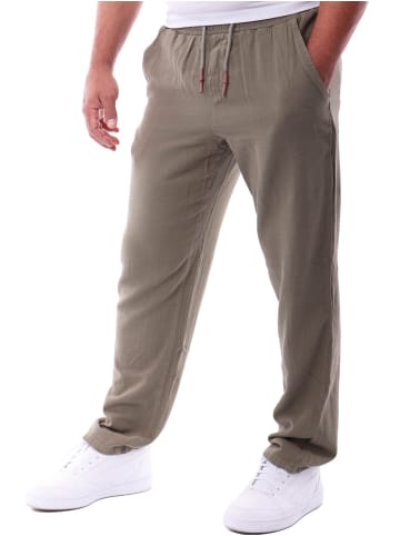 RESLAD Baumwollhose Freizeithose lang in khaki