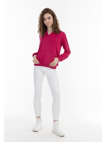 myMo Damen Kapuzenpullover in Pink