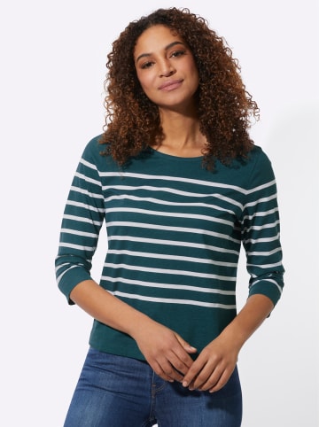 WITT WEIDEN Ringelshirt in petrol-geringelt