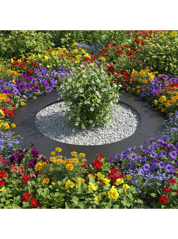 relaxdays Baumring in Anthrazit - 60 cm