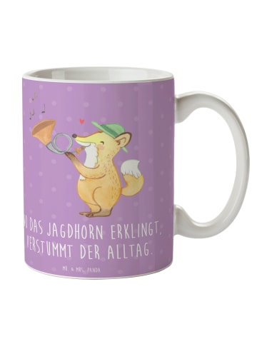 Mr. & Mrs. Panda Trinkbecher Jagdhorn Melodie mit Spruch in Lavendeltraum