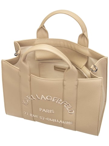 Karl Lagerfeld Handtasche K/RSG MD Square Tote Peb Emb in Nougat