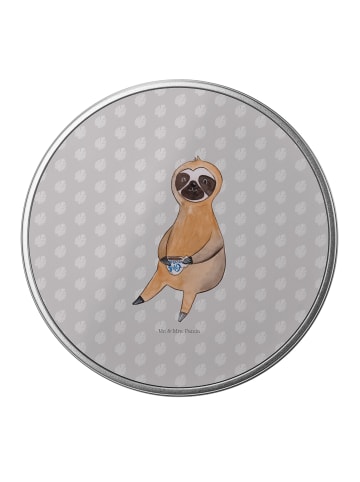 Mr. & Mrs. Panda Aufbewahrungsbox Faultier Kaffee ohne Spruch in Grau Pastell