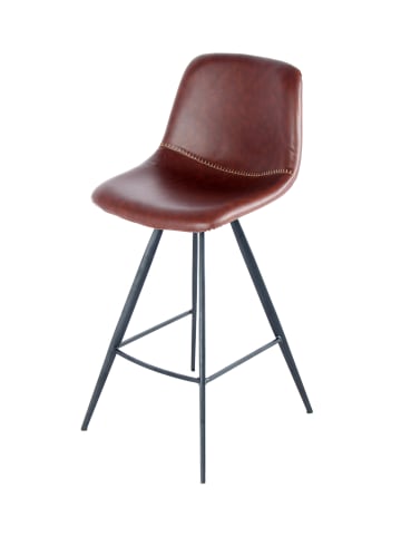 Kayoom Stuhl Barstuhl Samantha 325 2er-Set in dunkelbraun - schwarz