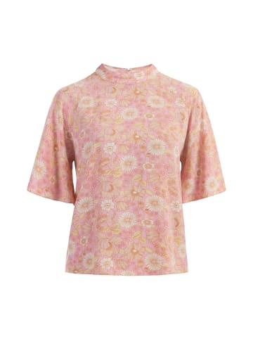 Albee Women Kurzarmbluse in Rosa Mehrfarbig