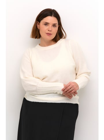 KAFFE curve Strickpullover KCamalia in Chalk