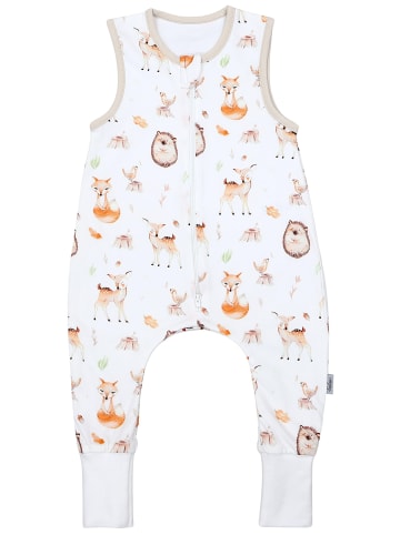 TupTam Babyschlafsack mit Beinen Unwattiert in weiß Modell 1