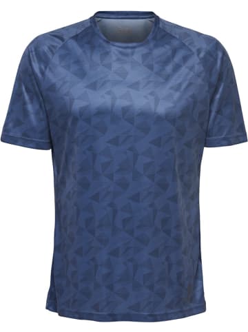 Hummel Kinder Sportshirt "Hmlactive Kids Poly Jersey Ss" in Blau