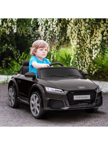HOMCOM 12V Audi TT RS Kinderauto Schwarz