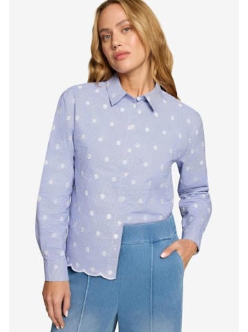 Zero  Langarmbluse in bluewhite