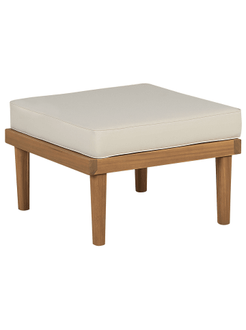 Beliani Gartenstuhl BARATTI in Braun/Beige - (W) 57 x (H) 39 x (L) 57 cm