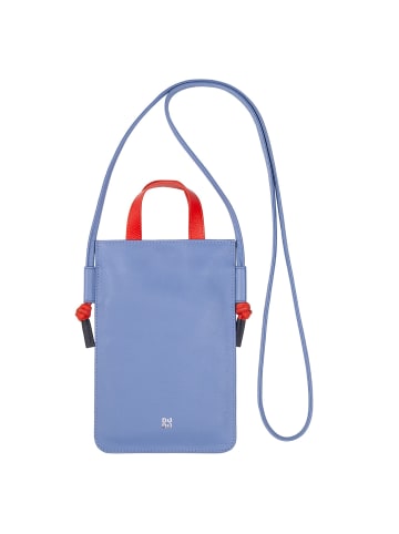 DuDu Faro Handytasche Leder 13 cm in pastellblau
