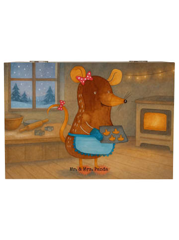 Mr. & Mrs. Panda Box Maus Kekse Design ohne Spruch in Weiß