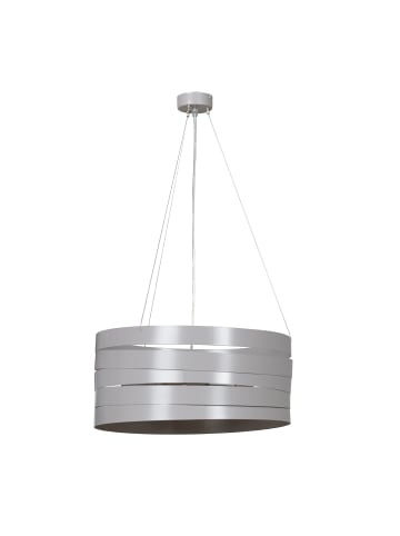 Licht-Erlebnisse Pendelleuchte Ø 45 cm in Grau Chrom