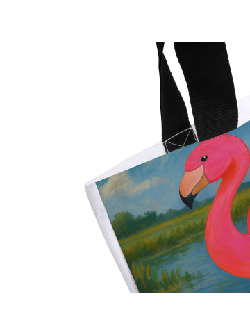 Mr. & Mrs. Panda Reisetasche Flamingo Classic Design ohne Spruch in Weiß