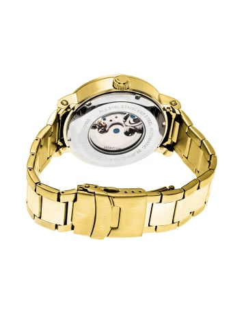 Heritor Aries Skelett-Zifferblatt-Armbanduhr in Gold/Silver